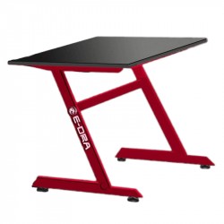 Bàn Game E-DRA Z TANK Red Black (mặt gỗ MDF đen/chân sắt sơn đỏ)