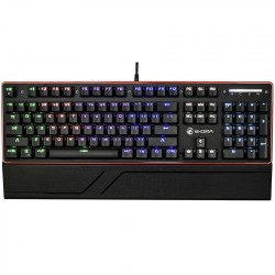 Bàn phím cơ E-DRA EK300 KATANA BLACK OPTICAL SW (104key/Led Rainbow)