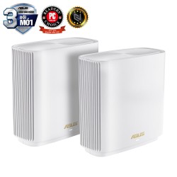 Bộ Mesh Wifi ASUS XT8 WiFi 6 2 PACK (Chuẩn AX6600, 3 băng tần, AiProtection, Parental Control)