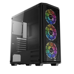 CASE XIGMATEK MERCURY (EN43866) (mặt hông kính cườn lực, mặt trước lưới lịc bụi từ tính)