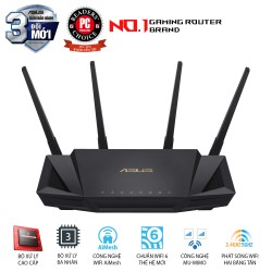 ASUS RT-AX58U (Gaming Router) Wifi AX3000 2 băng tần, Wifi 6 (802.11ax), AiMesh WIFI Mesh, MU-MIMO, AiProtection, USB 3.1