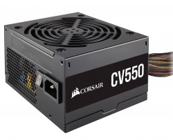 Bộ nguồn CORSAIR 550W CV550 80 PLUS BRONZE (9020210-NA) BLACK/12CM