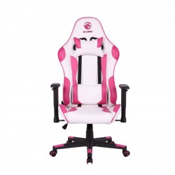 Ghế Gaming E-DRA CITIZEN EGC200 pink white (chân xoay + ngã 180 độ + đệm lưng + đệm cổ)