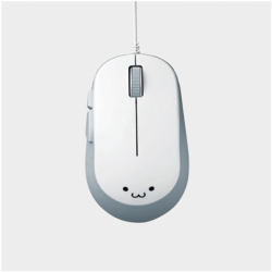MOUSE ELECOM M-Y9UBWH BLUELED USB 1600DP (Màu Trắng Xám)