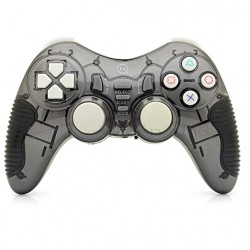 TAY CẦM CHƠI GAME KHÔNG DÂY N1-W320 USB MÀU XÁM (Đơn/Rung)