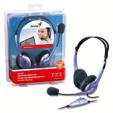Tai Nghe Có Dây Genius HS-04S (Mic trên dây/2 jack 3.5)