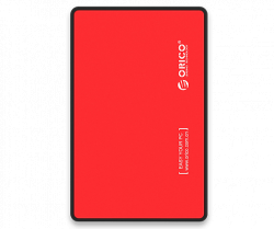 Hộp Đựng Ổ Cứng HDD Box 2.5 Sata3 Orico 2588 US3 (Nhựa màu đỏ)