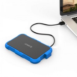 SSD/HDD Box - Hộp đựng ổ cứng 2.5" SSD/HDD - 2739U3 - BL (Sata 3.0/ chống sốc/ chống nuớc/màu xanh)