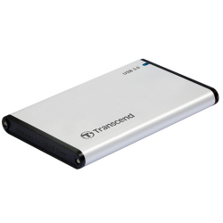 SSD/HDD Box - Hộp đựng ổ cứng 2.5" SSD/HDD Transcend -25S3 (Sata 3.0/vỏ nhôm màu bạc)