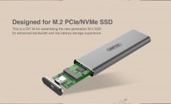 Box M2 NVMe SSD UNITEK (S1201A) (USB 3.1 Type C/ Vỏ nhôm)