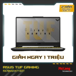 LAPTOP ASUS TUF GAMING FA706IU-H7133T (R7-4800H, Ram 8GB, SSD 512GB, VGA 1660Ti 6GB, 17.3" FHD, Win 10)