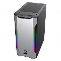 Vỏ Case E-DRA DA VINCI 1401 (Mặt trước nhôm nguyên tấm, 2 dải Led ARGB digital)