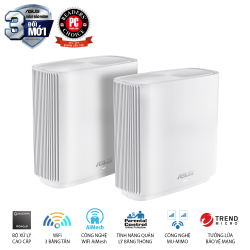 Bộ phát sóng Wifi Mesh ASUS ZENWIFI CT8 AC3000 (AIMESH/MU-MIMO/AIPROTECTION)