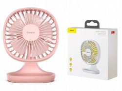 Quạt để bàn Fan Mini Baseus Pudding Shaped - Hồng