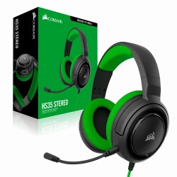 Tai nghe/HEADPHONE CORSAIR HS35 Stereo Green (CA-9011197-AP) (không kèm jack chia)