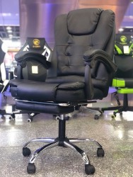 Ghế văn phòng E-DRA EOC2000 Black Massage chân xoay