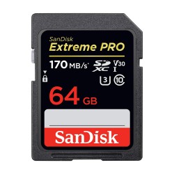 Thẻ nhớ SD Sandisk Extreme Pro 64Gb170Mb/s (SDSDXXY-064G-GN4IN-4K)