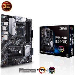 Bo mạch chủ ASUS PRIME B550-PLUS ATX DDR4 HDMI DP M.2 USB 3.2 Gen 2 Aura Sync