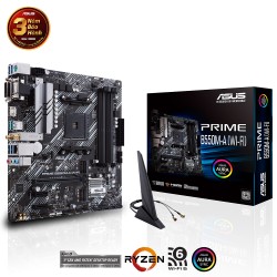 Bo mạch chủ ASUS PRIME B550M-A (WI-FI) mATX WIFI 6 DDR4 HDMI DVI M.2 USB 3.2 Gen 2 Aura Sync
