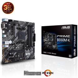 Bo mạch chủ ASUS PRIME B550M-K mATX DDR4 HDMI DVI M.2 USB 3.2 Gen 2 Aura Sync
