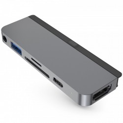 Đầu chuyển HyperDrive Duo USB-C 7 in 2 4K/60Hz HD28C màu Gray