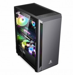 CASE SEGOTEP GANK5 BLACK (1 mặt kính CL, lắp tối đa 8 fan 12cm)