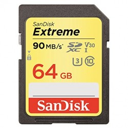 THẺ NHỚ SD 64GB SANDISK Extreme V30 90MB/s (SDSDXVE-064G-GNCIN)