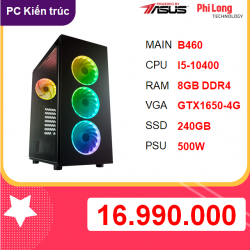 PC PHI LONG ARC PRO 04 ( i5-10400 , B460, 8GB DDR4, 240GB SSD )
