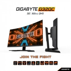 Màn hình cong Gaming 32" GIGABYTE G32QC-EK, tấm nền VA, độ phân giải 2K, tốc độ phản hồi 165Hz, thời gian đáp ứng 1ms