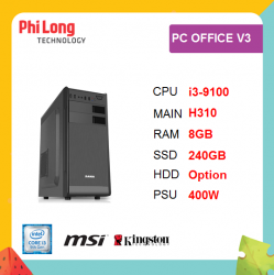 PC PHILONG OFFICE V3 (i3-9100-8GB-SSD240)