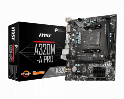 Mainboard MSI A320M-A PRO (Socket AM4, 2 x DDR4, HDMI, DVI, m-ATX)