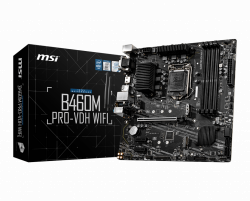 Mainboard MSI B460M PRO-VDH WIFI (Intel B460, Socket 1200, m-ATX, 4 khe RAM DDR4)