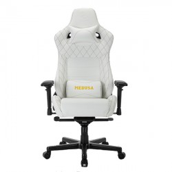 Ghế Gaming E-Dra Medusa EGC209 White (Chân Xoay/Đệm Lưng/Cổ)