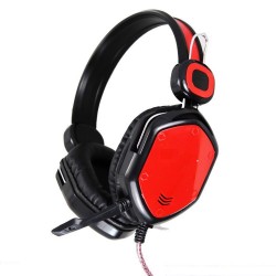 Tai nghe Gaming Zidli Z197Màu Đỏ (MIC, 2 jack 3.5, Cáp 2m)