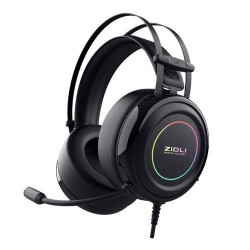Tai nghe Gaming ZIDLI ZH7RB Black (Sound 7.1, Led fix RGB)
