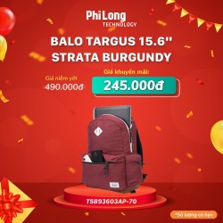 Balo Targus TSB93603GL-70 dòng Laptop 15.6” Strata II™ Backpack (Burgundy)