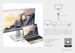Đầu chuyển Mazer USB Type C to VGA M-USBCAL351-GY