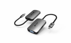 Đầu chuyển Mazer USB Type C to HDMI+VGA Hub M-UC2MULTI301-GY