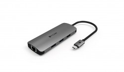 Đầu chuyển Mazer USB Type C to 3 USB-A + Lan giga M-UC2MULTI302-GY