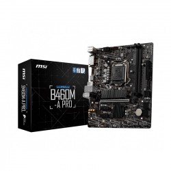 MAINBOARD MSI B460M-A PRO (LGA1200/DDR4x2/M2NVMe/DSUB/DVI/HDMI)