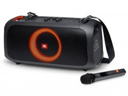 JBL Party Box On The Go - Loa di động kết hợp hát karaoke, có đèn led nháy theo nhạc