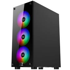 Vỏ máy tính CASE XIGMATEK HERO 3F EN45129 (2 mặt kính cường lực, có sẵn 3 fan Led RGB,)