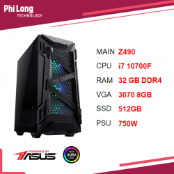 PC PHI LONG IGAME J6 (i7-10700f-32GB-SSD512-RTX3070)