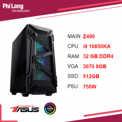 PC Phi Long IGAME J7 ( i9-10850KA-32GB-SSD512-RTX 3070)