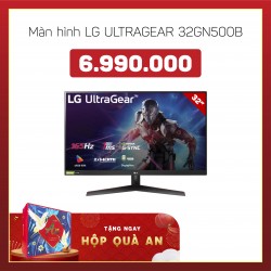 Màn hình LG 31.5inch 32GN500-B (Tấm nền VA, Full HD, 165Hz, 1ms, MBR, G-SYNC, FreeSync, HDR)