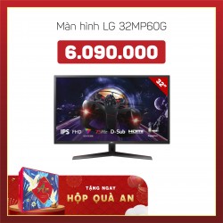 MÀN HÌNH LG 31.5" 32MP60G (SEMIGAMING, Tấm Nền IPS, Full HD, 1MS, DP, HDMI, VGA)