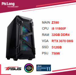 PC PHI LONG ASUS IGAME K2 (I9-11900F-32GB-SSD 512-RTX 3070)