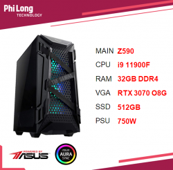 PC PHI LONG ASUS IGAME K2 (I9-11900F-32GB-SSD 512-RTX 3070)