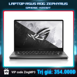 Laptop Asus ROG Zephyrus GA401QC-HZ032T (R7-5800HS, Ram 16GB, SSD 512GB, Màn hình 14inch FHD 144hz, VGA RTX 3050 4GB, Win 10)