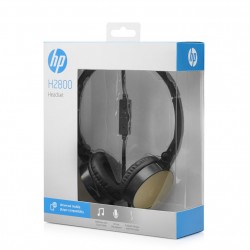 Tai nghe over head HP H2800 GOLD BLACK (tích hợp Micro, 1 jack 3.5mm combo, gấp gọn được)